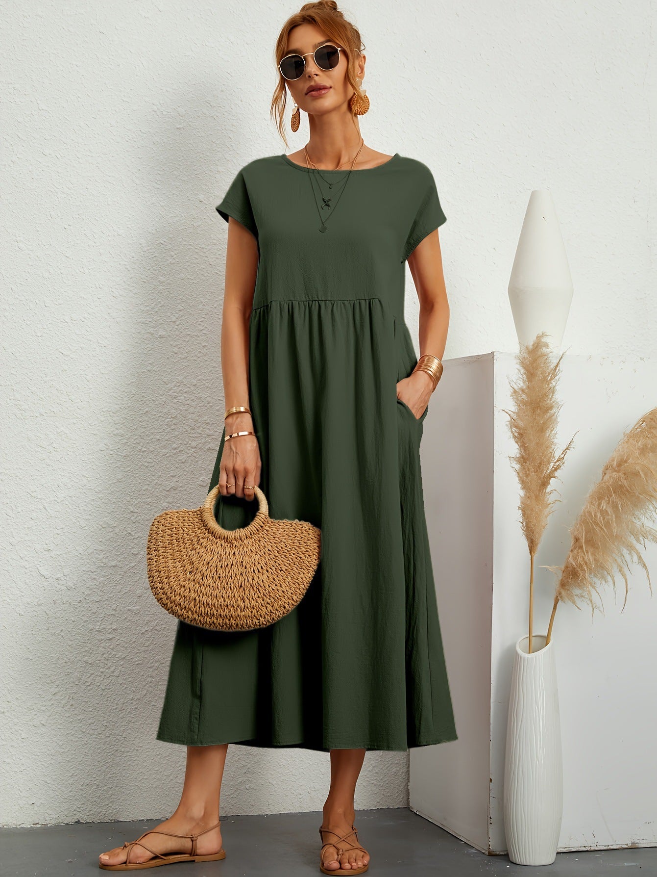 Robe Longue Élégance Naturelle