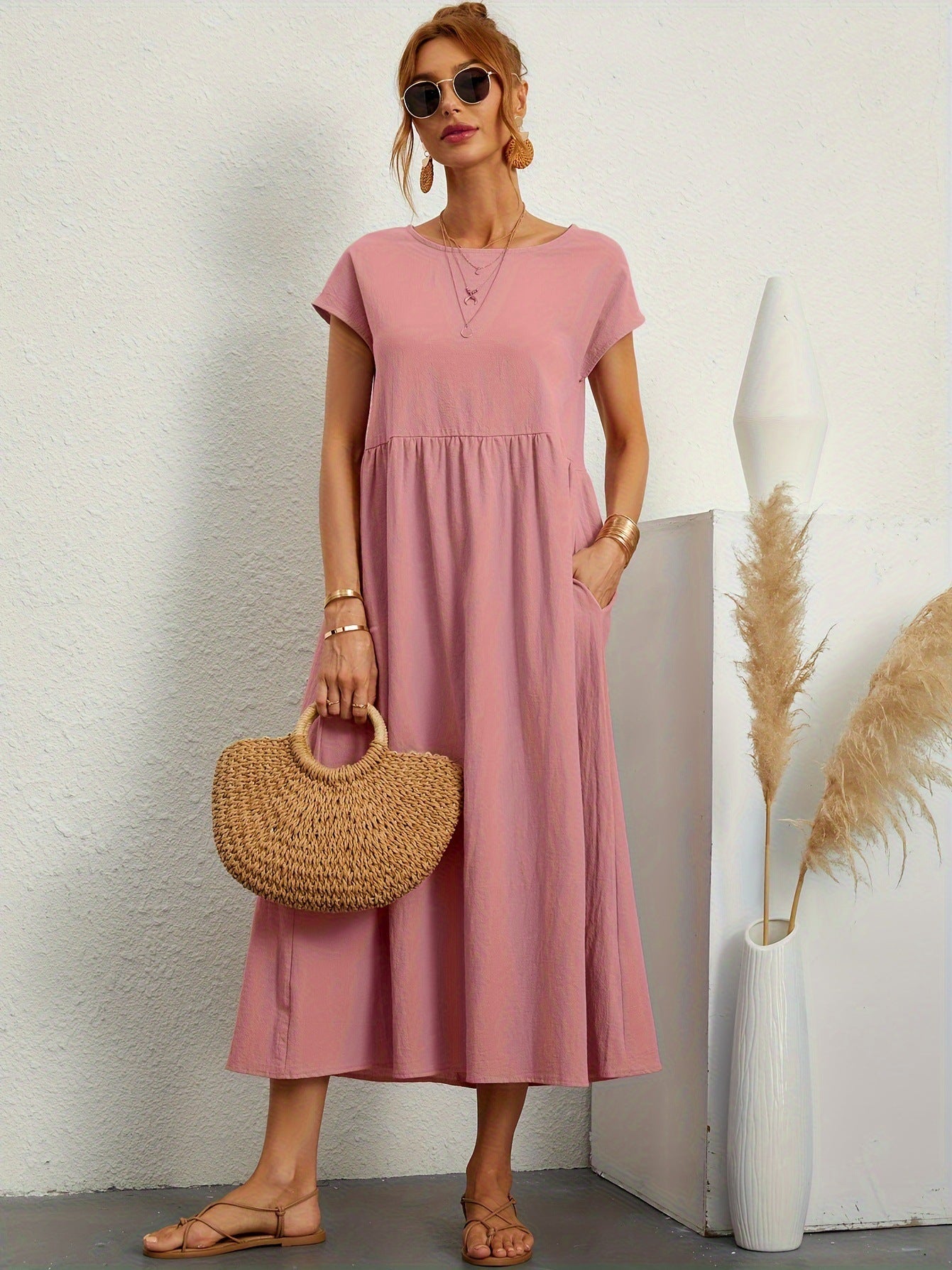 Robe Longue Élégance Naturelle