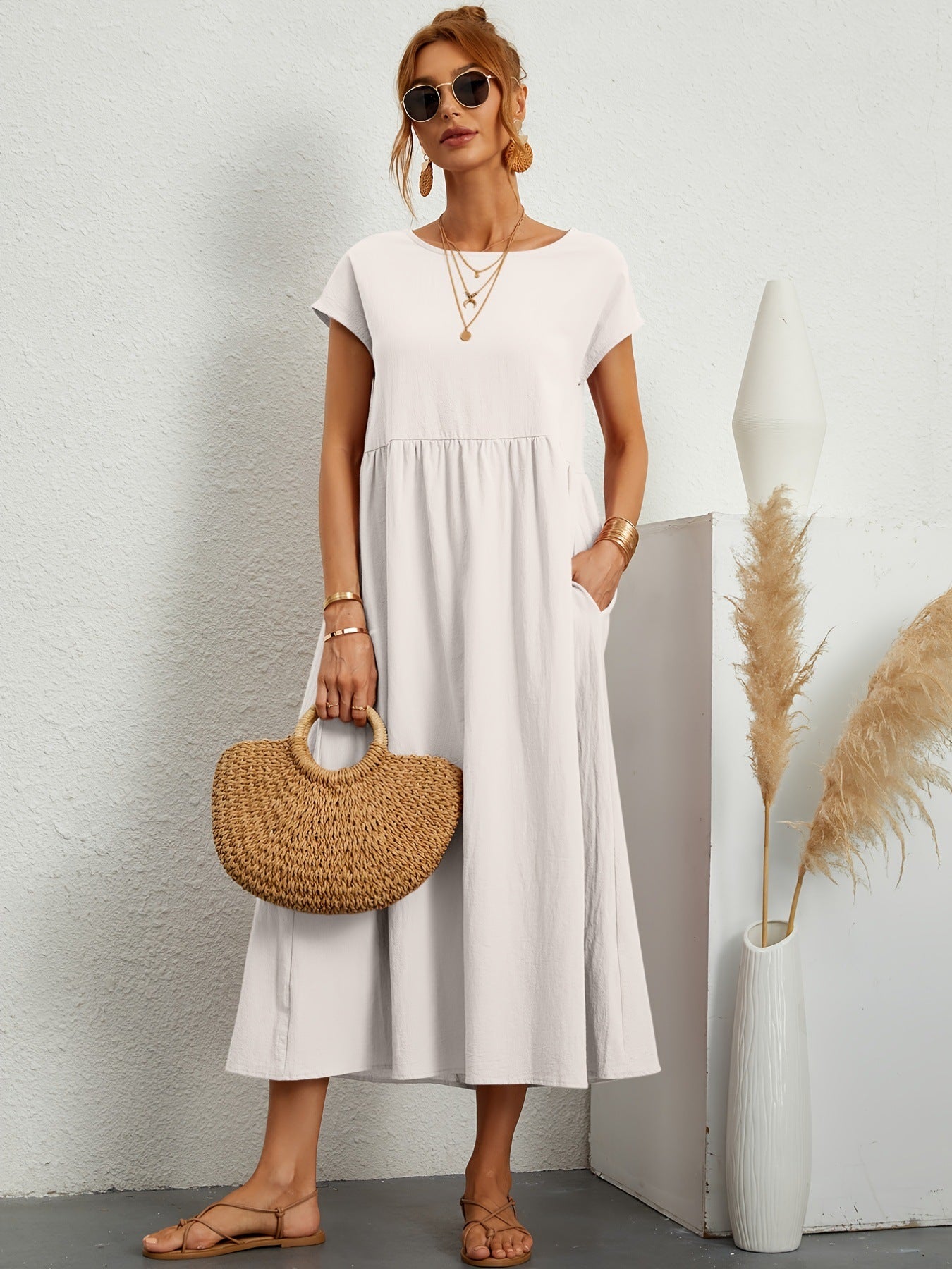 Robe Longue Élégance Naturelle